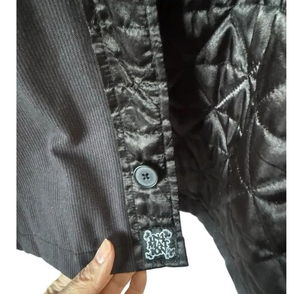 MXM Men's Black Military Field Jacket